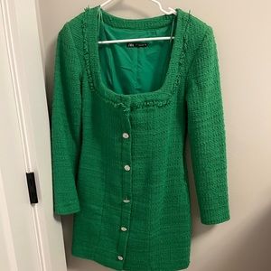 Zara green dress XS Womens